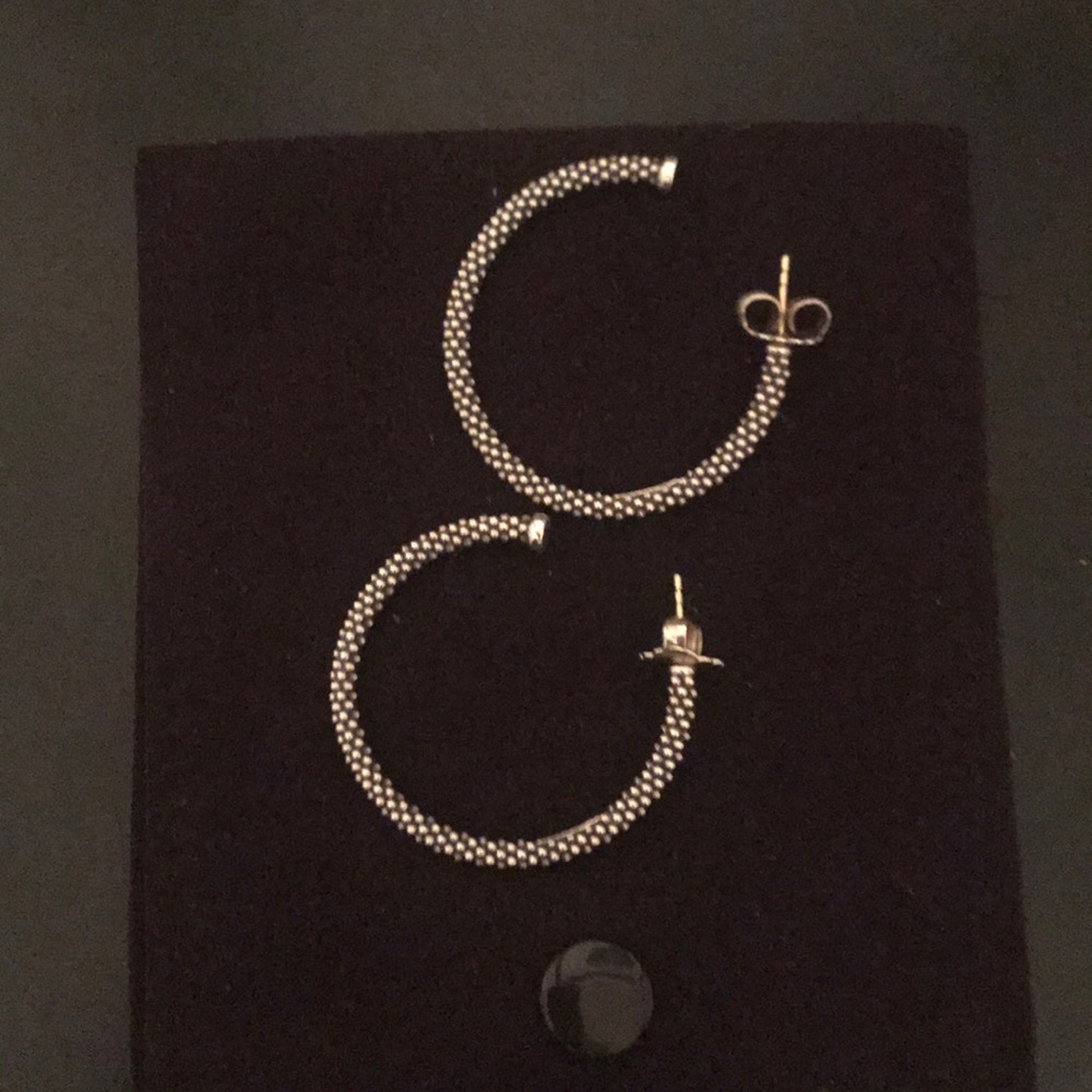 Lagos Signature Caviar Hoop Earrings